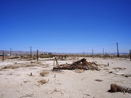 The ruins of Bombay Beach