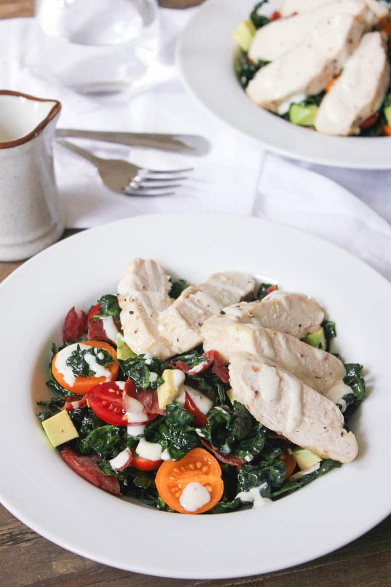 Chicken-Club-Kale-Salad-with-Avocado-Turkey-Bacon-and-Dijon-Buttermilk-Dressing-2