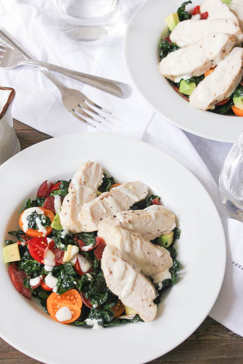 Chicken-Club-Kale-Salad-with-Avocado-Turkey-Bacon-and-Dijon-Buttermilk-Dressing-5