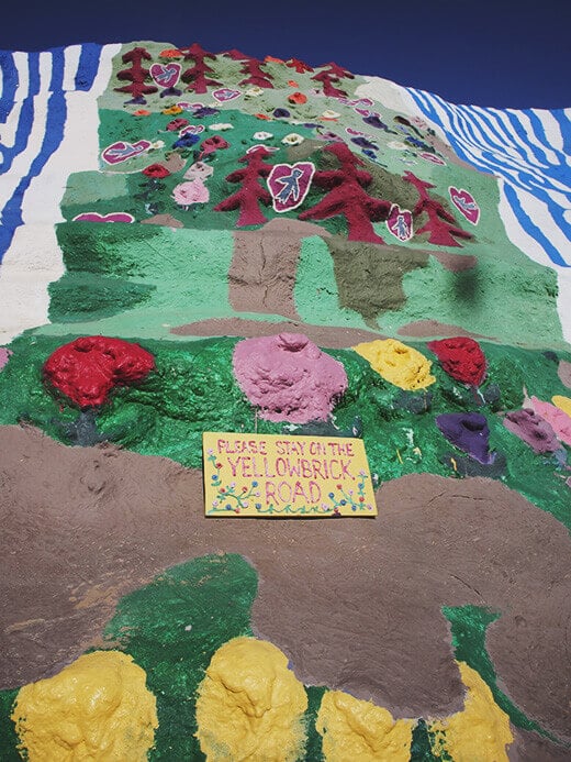 Artwork on the slope