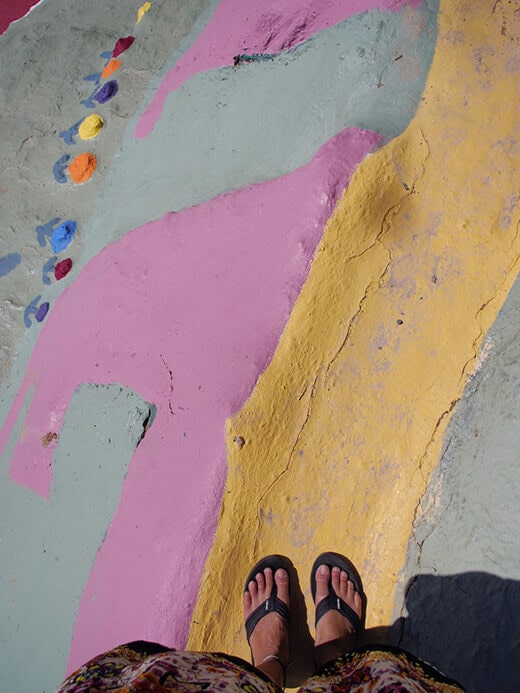 Painted pathway