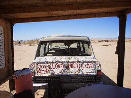 Salvation Mountain art car