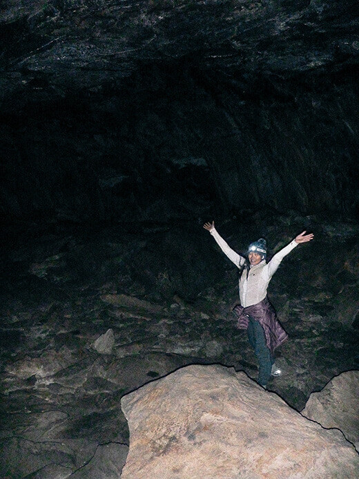 One of the highest sections of the cave