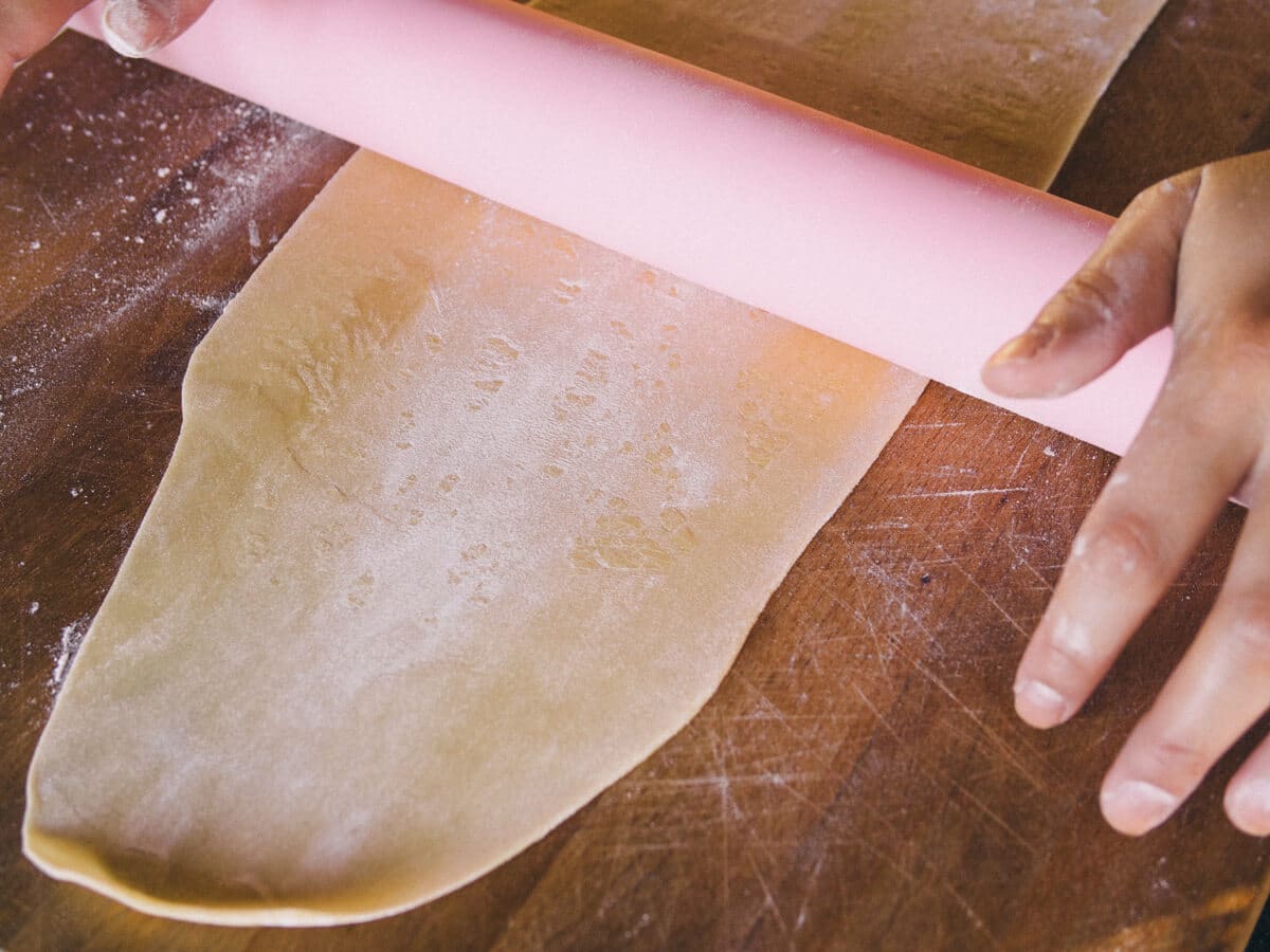 Roll out the pasta dough