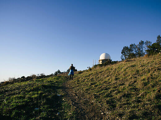 Hiking to the radar station