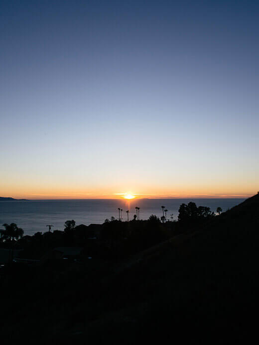 Sunset on Christmas Day