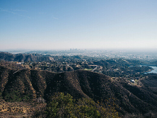 View of Beachwood Canyon