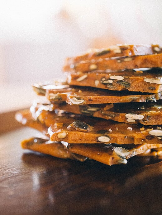Pumpkin seed brittle