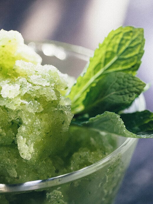 Cucumber lime granita