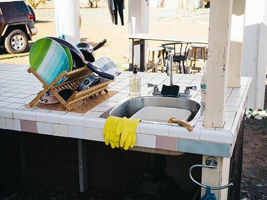 Our outdoor kitchen