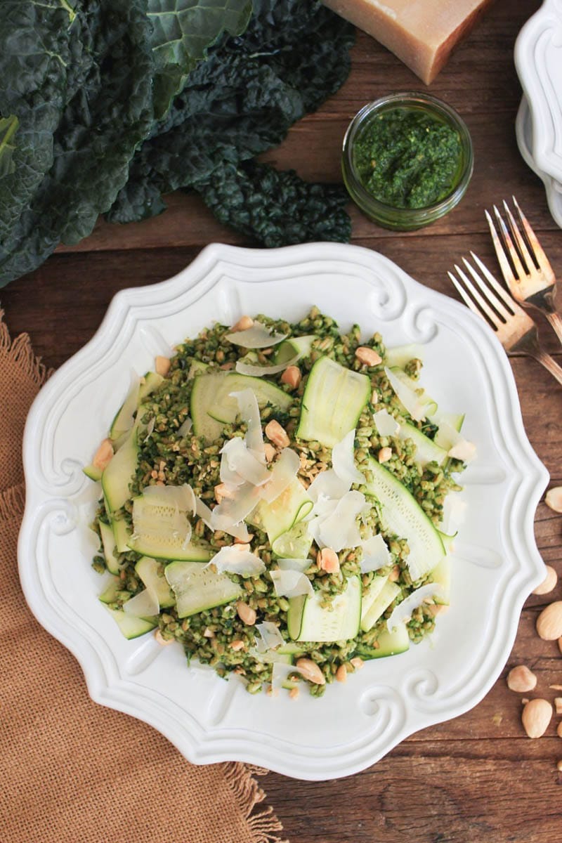 Farro-with-Kale-Pesto-Shaved-Zucchini-Parmesan-Marcona-Almonds-10