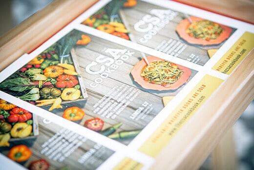 The CSA Cookbook promo cards