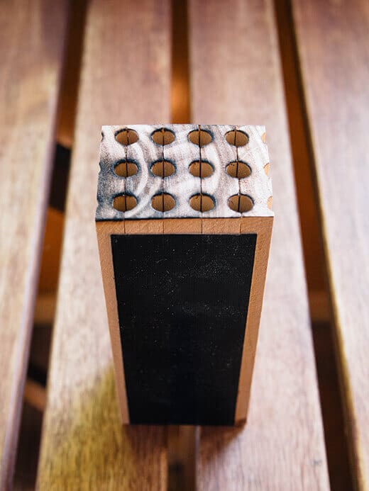 Reusable wooden trays