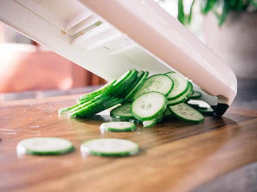 Perfect super thin slices with a mandoline