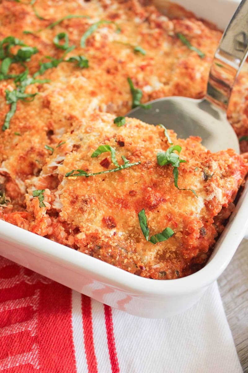 Lasagna-quinoa-bake-with-chicken-spinach-and-mushrooms-5