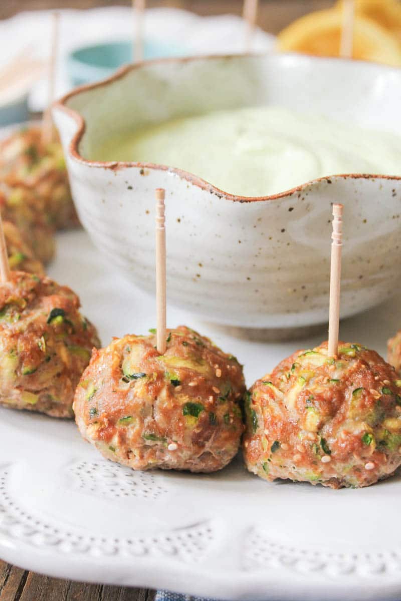gluten-free-turkey-and-zucchini-meatballs-with-basil-yogurt-sauce