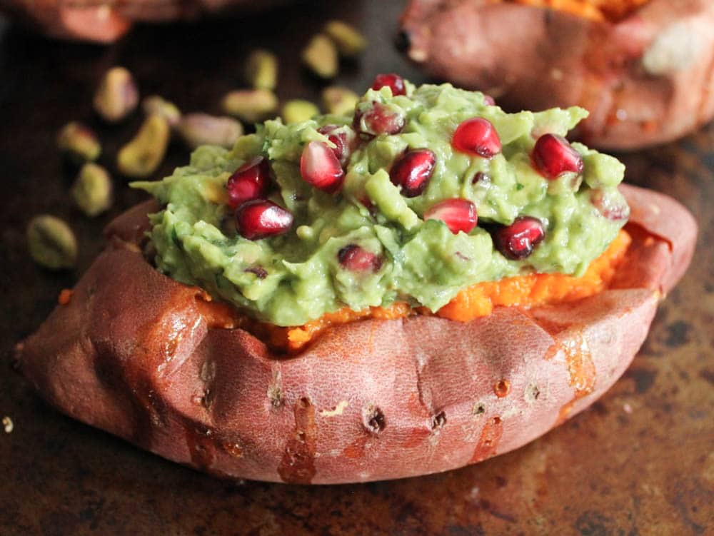 Chipotle-Mashed-Sweet-Potatoes-Stuffed-with-Superfood-Pomegranate-Pistachio-Guacamole-5