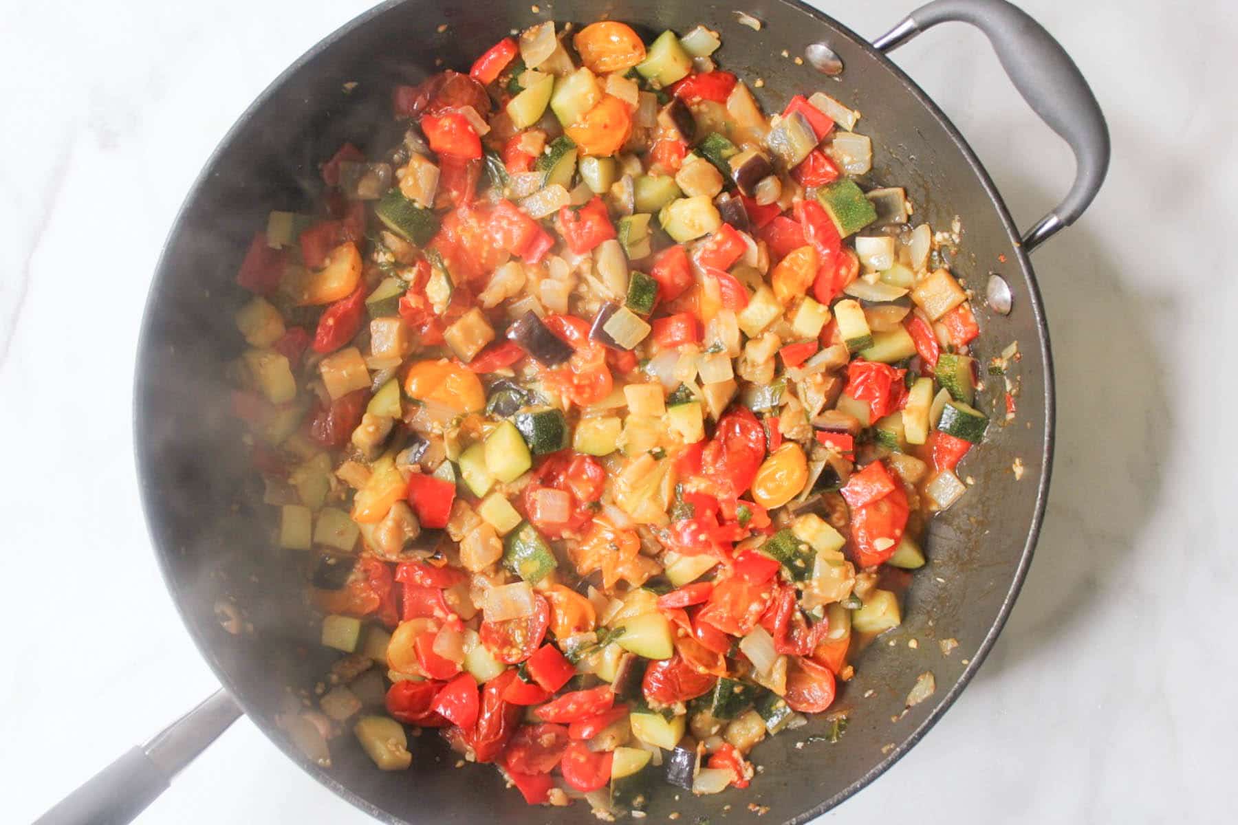 Ratatouille-Quinoa-Bake-with-Pesto-and-Mozzarella-step-5