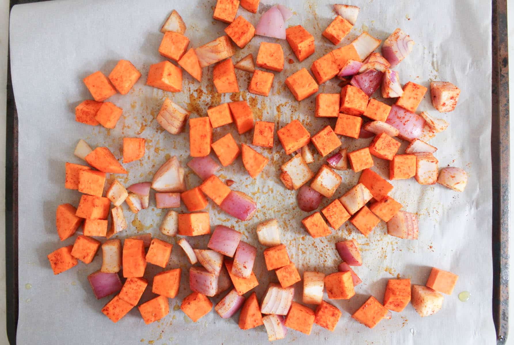 Fritatta-with-sweet-potatoes-chicken-sausage-quinoa-step-1