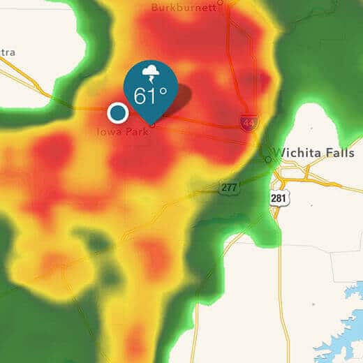 Spring storm in Texas