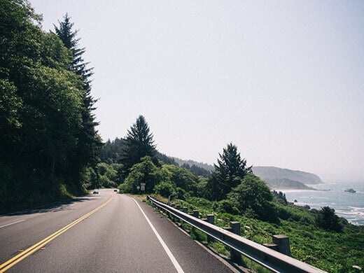 Highway 1 along the Oregon coastline