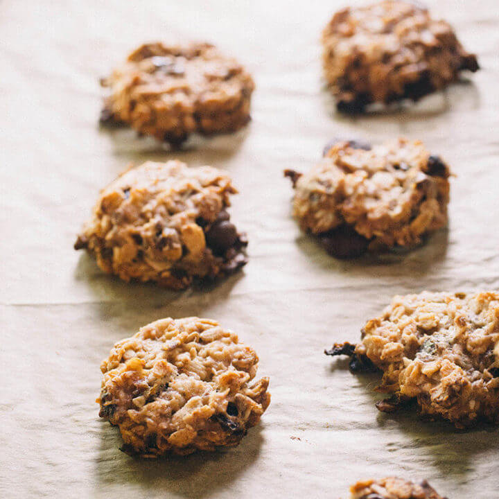 Choco banana date cookies aka breakfast in a bite