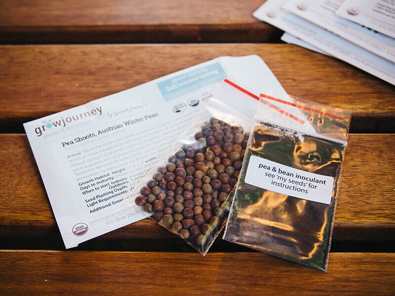 Certified organic heirloom seeds