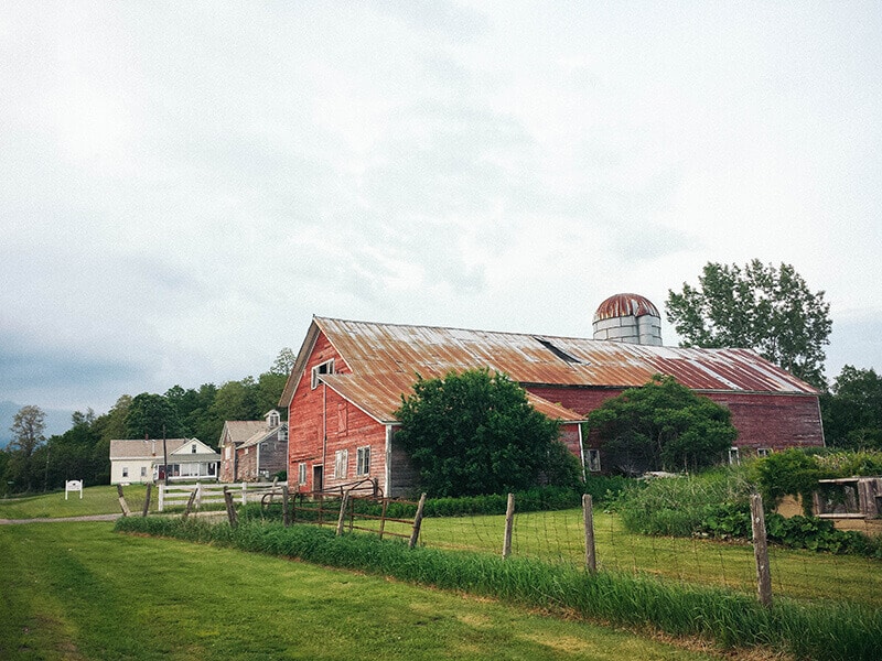 Classic red barn