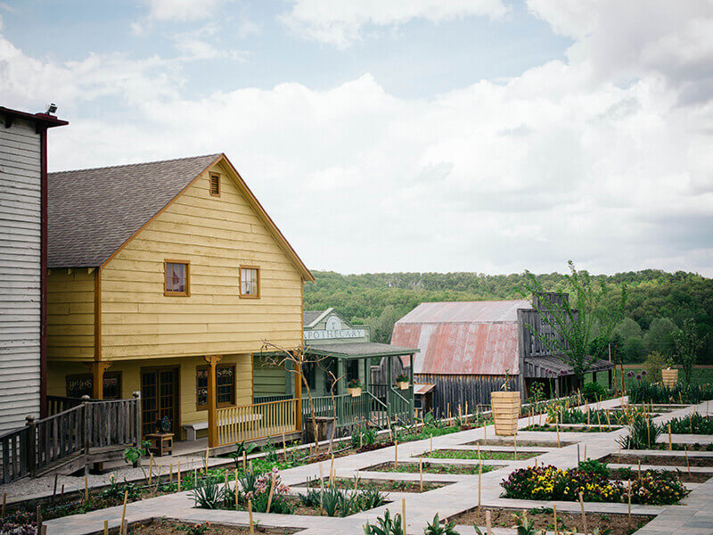 Pioneer village at Baker Creek