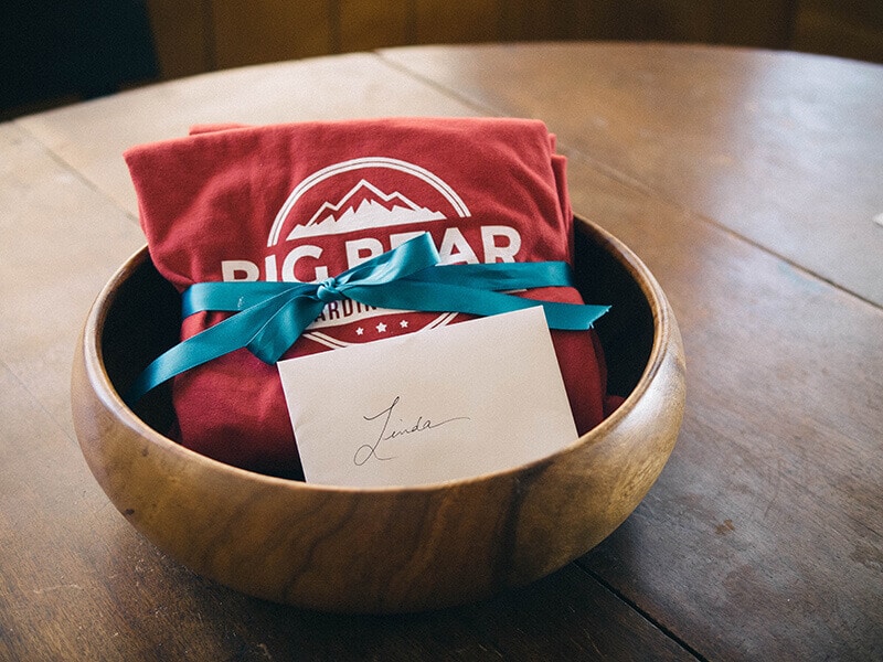 A welcome gift from Big Bear Boarding House