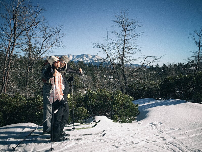 Cross-country ski outing with the hubby