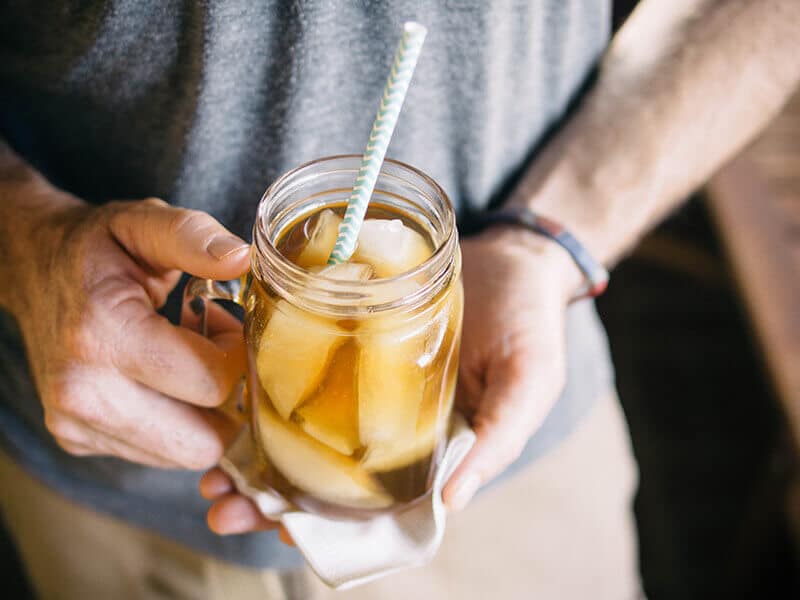 Mason jar drink