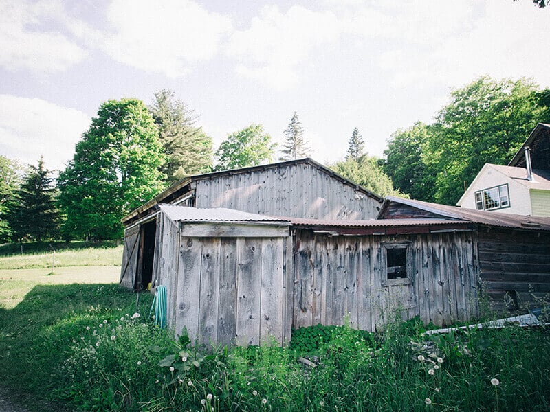 Rustic farm building