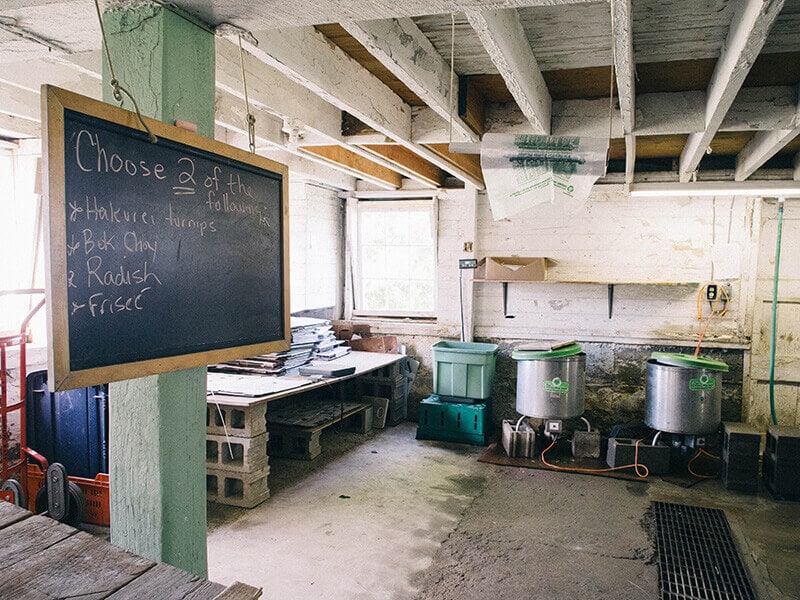 CSA farmstand