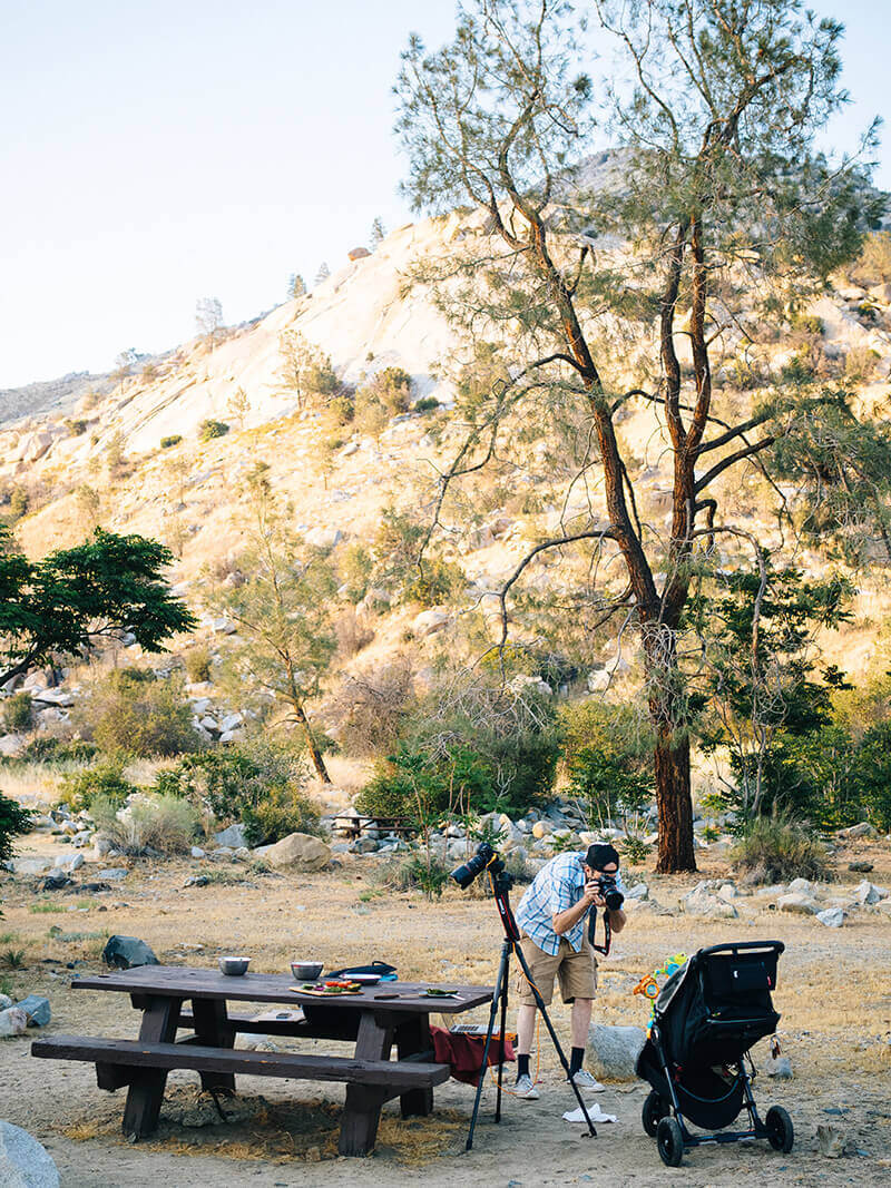 Cooking (and shooting) at camp