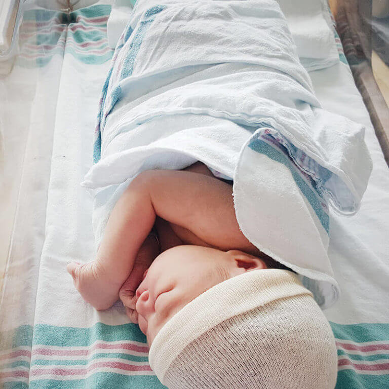 Gemma at one day old