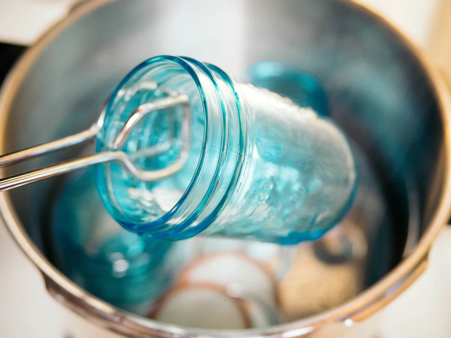 Clean and warm canning jars