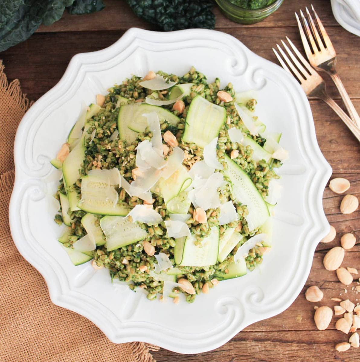 Farro-with-Kale-Pesto-Shaved-Zucchini-Parmesan-Marcona-Almonds-22