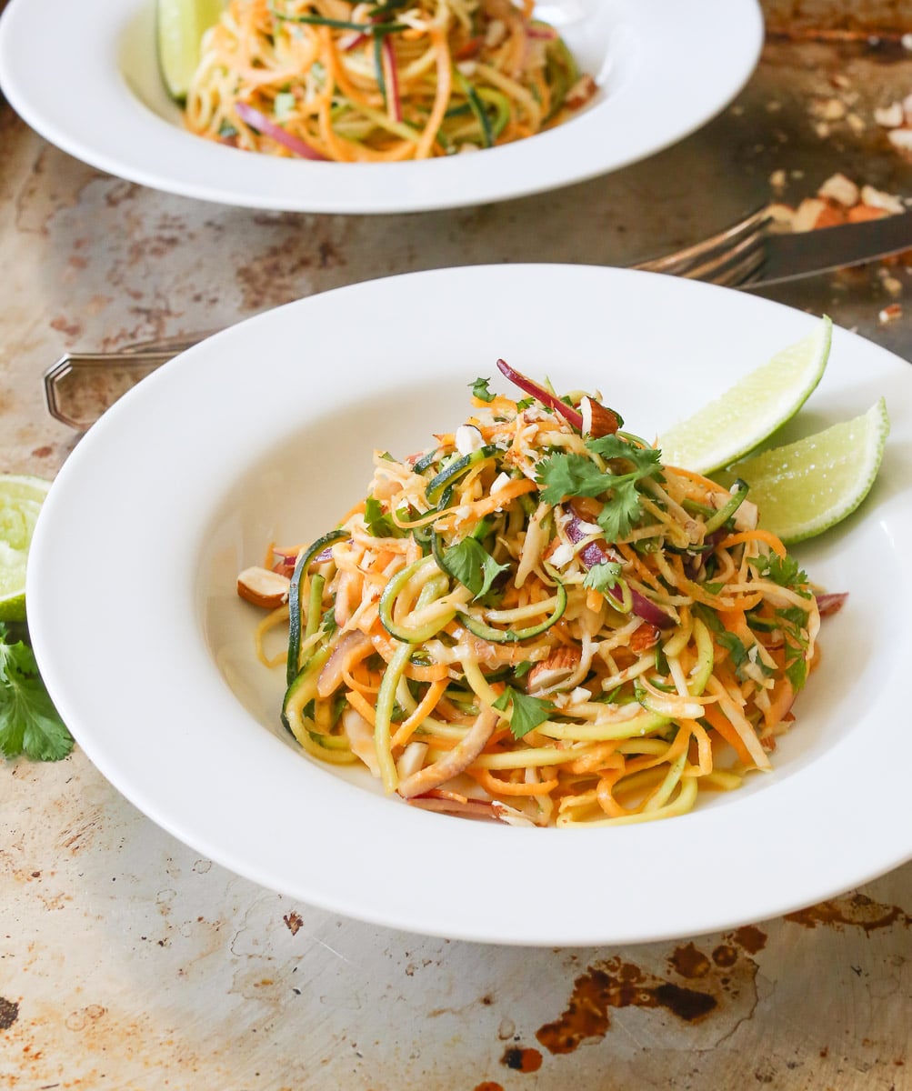 raw-zucchini-noodle-salad-with-spicy-almond-dressing