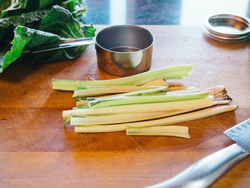 Chard stems