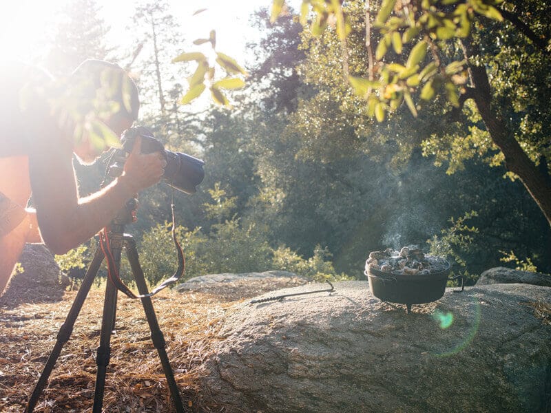 Shooting The New Camp Cookbook at Marion Mountain Campground