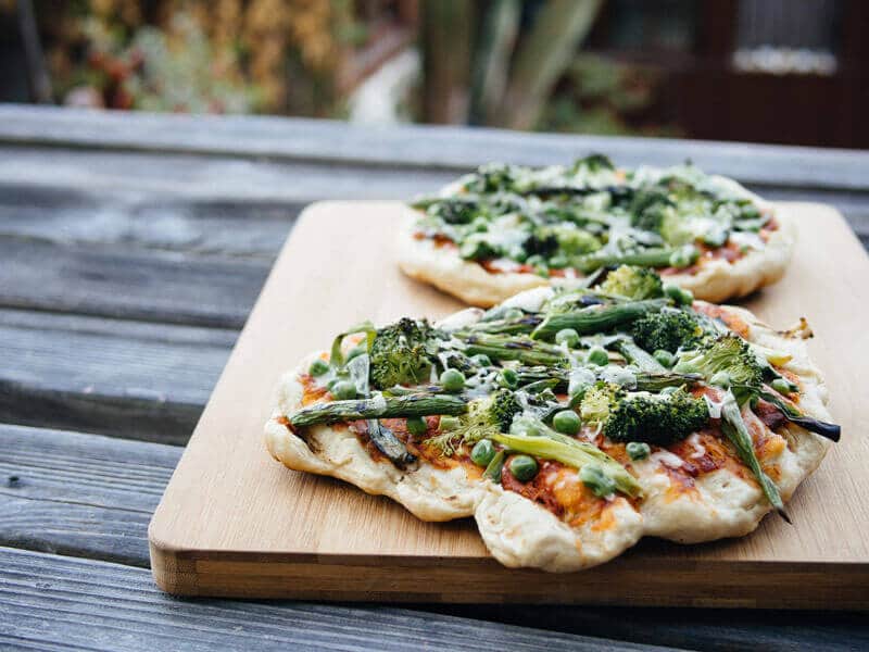 Skillet pizza from The New Camp Cookbook