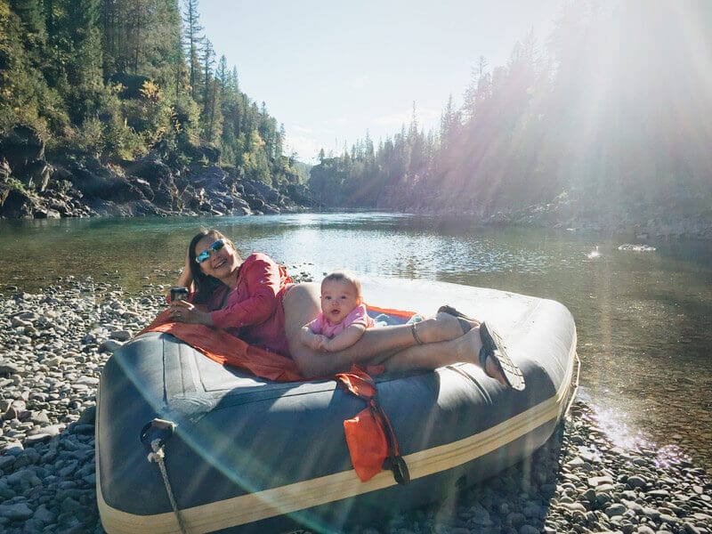 Rafting on the Flathead River