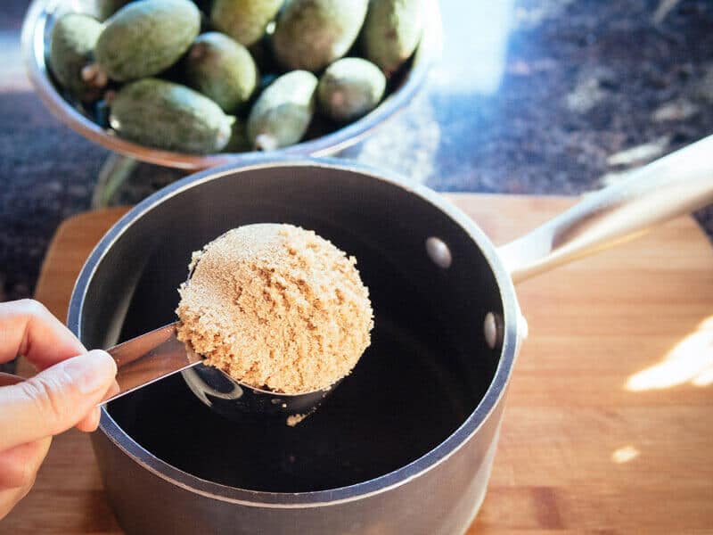 Combine all of the ingredients for the brine in a saucepan