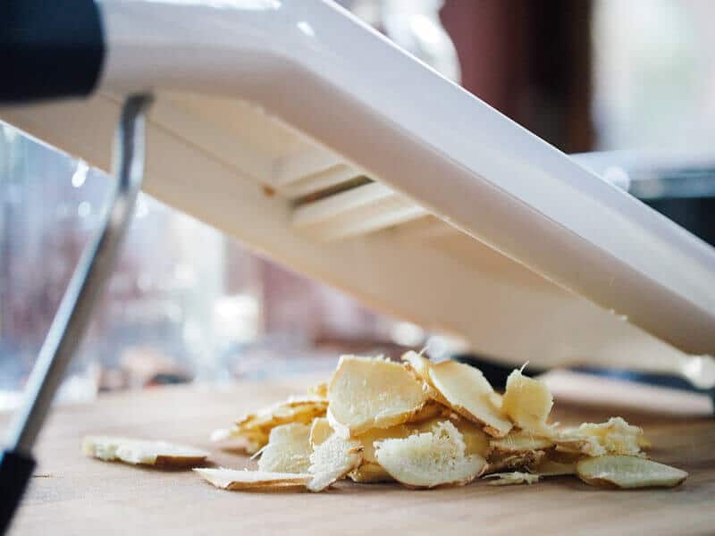 Sliced ginger