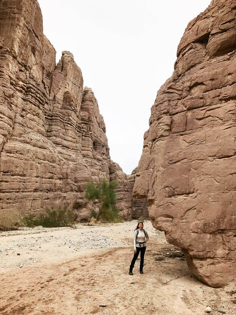 Starting the hike in Big Painted Canyon