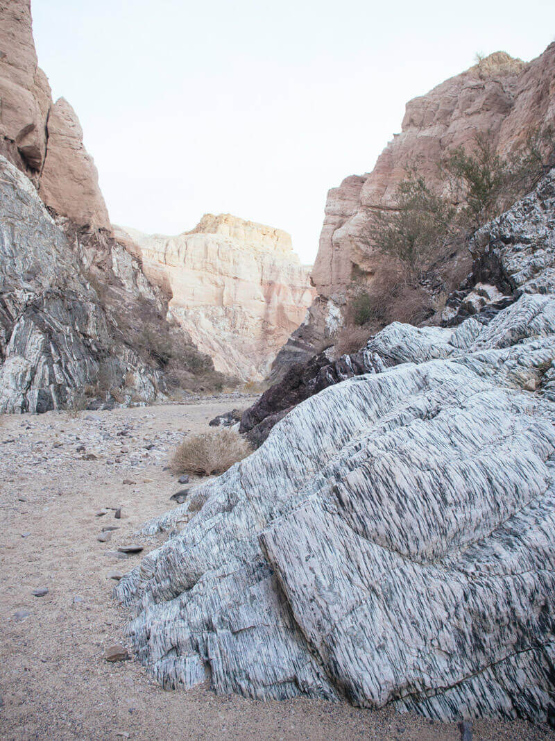 One of the most prominent boulders on the trail
