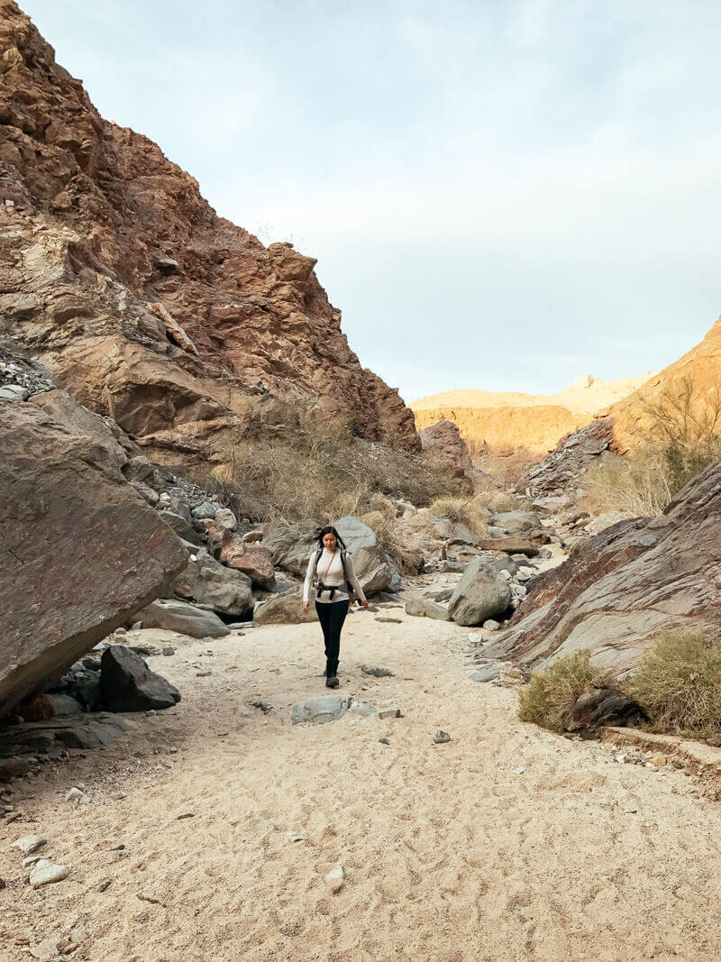 Hiking through Painted Canyon