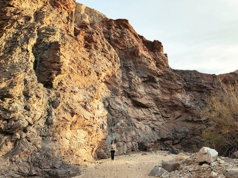 Late afternoon glow on the canyon walls