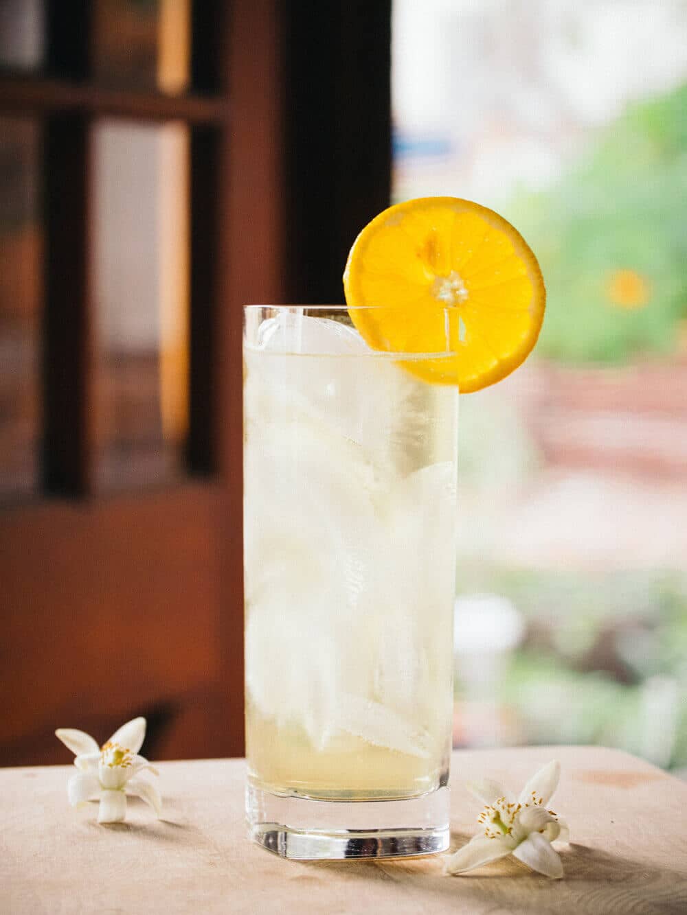 Moroccan orange blossom iced tea